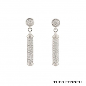 Theo Fennell Diamond Shaft Earrings